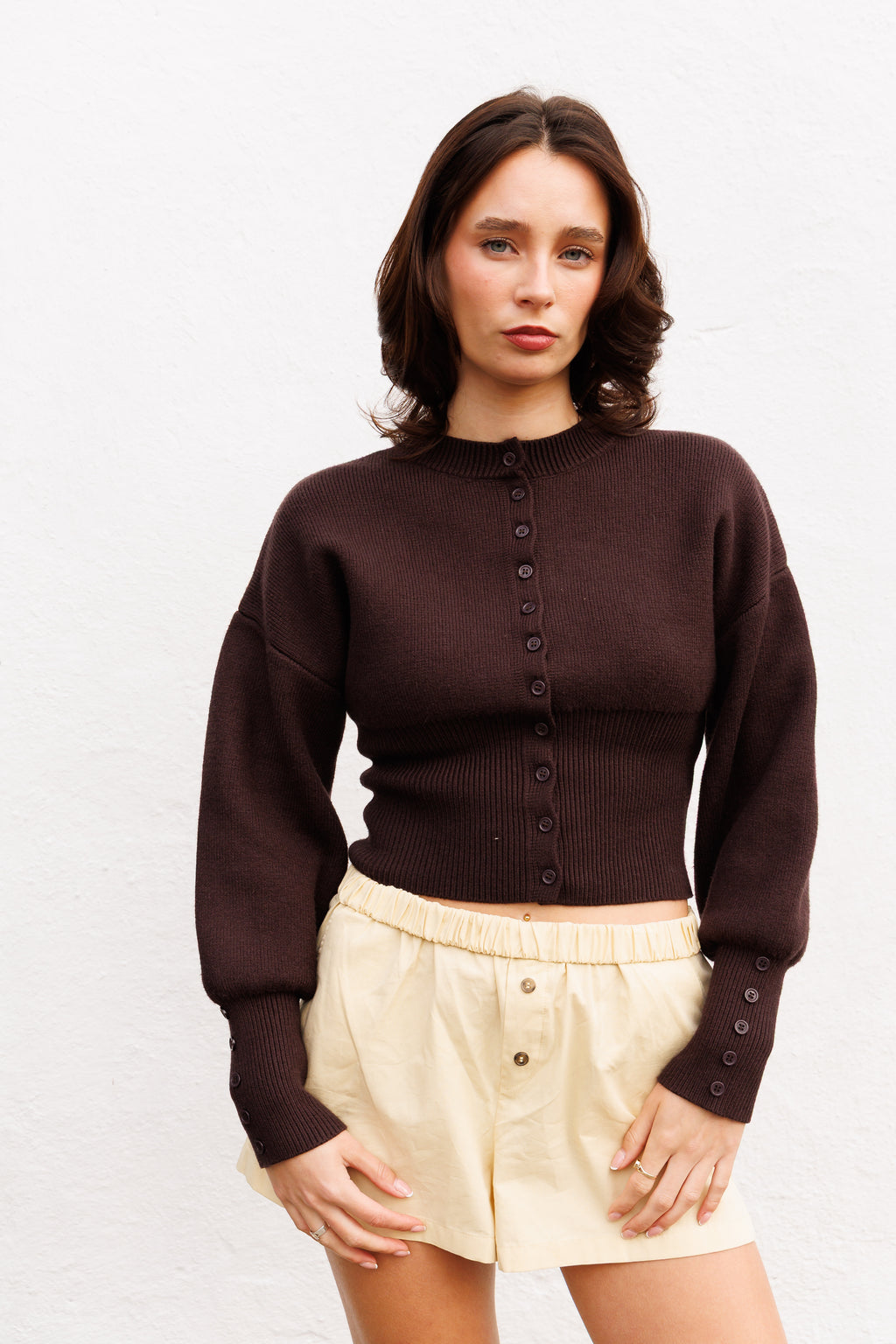 The Kindling Wrap Knit - Brown