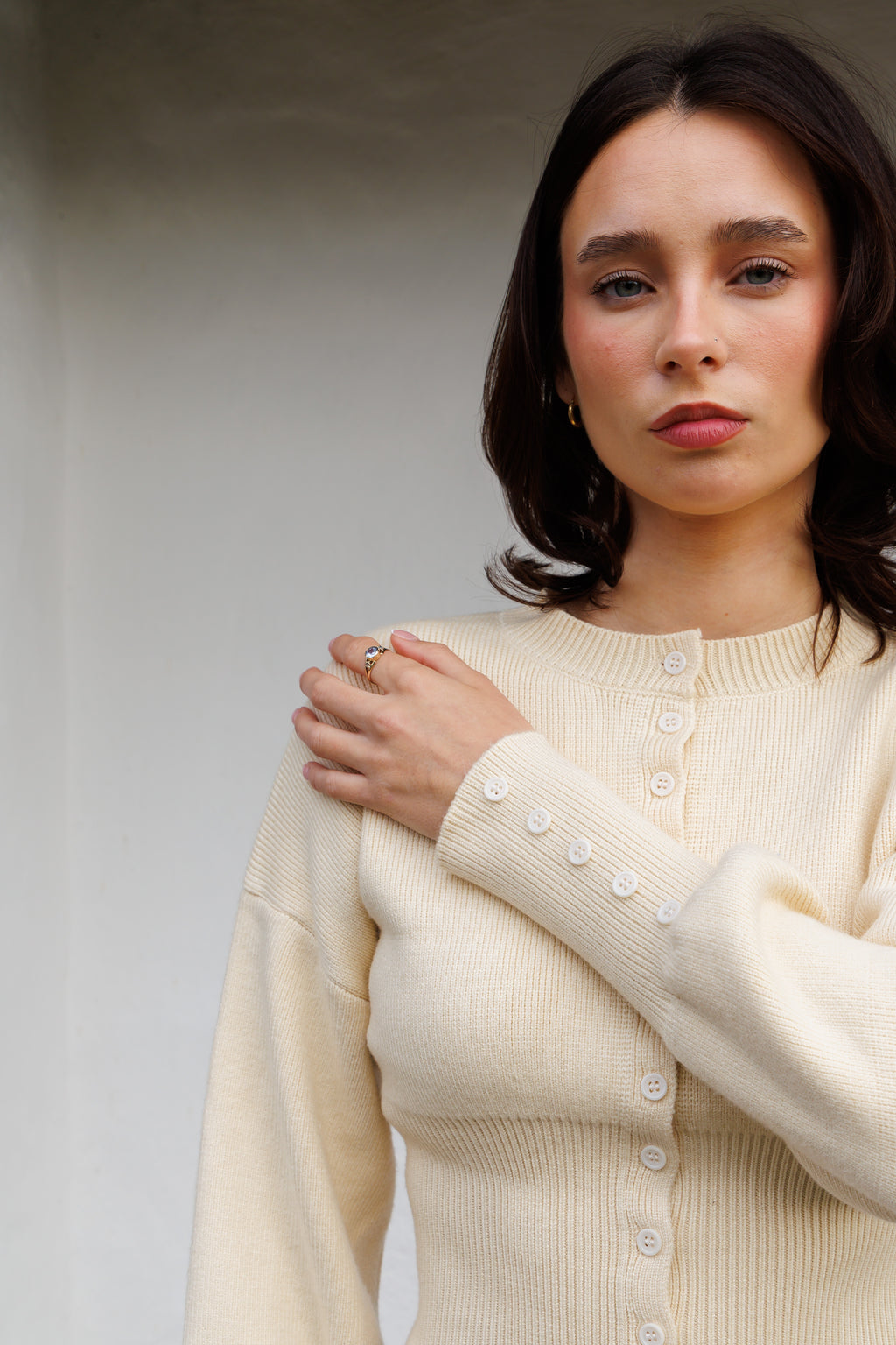The Kindling Wrap Knit - Cream