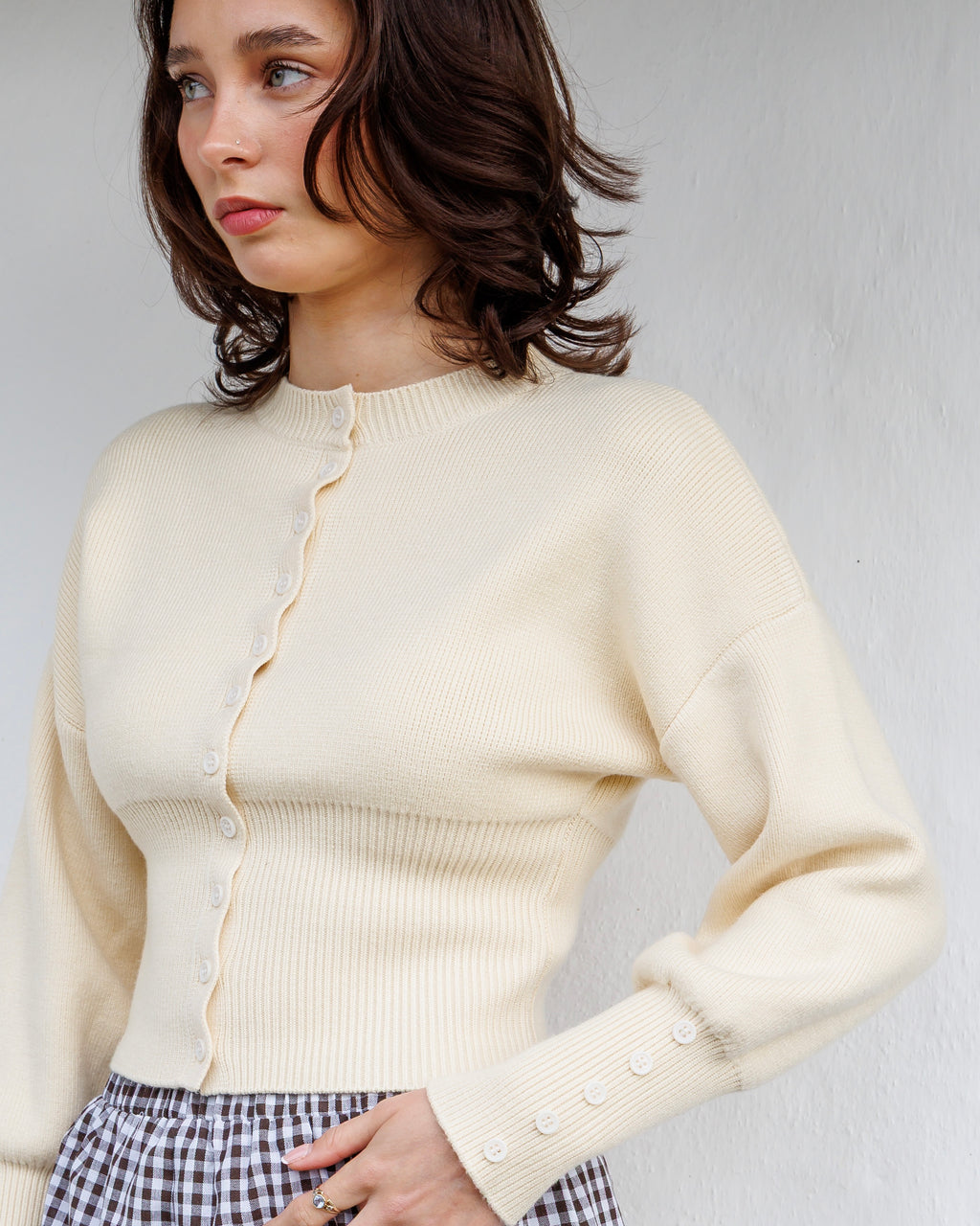 The Kindling Wrap Knit - Cream