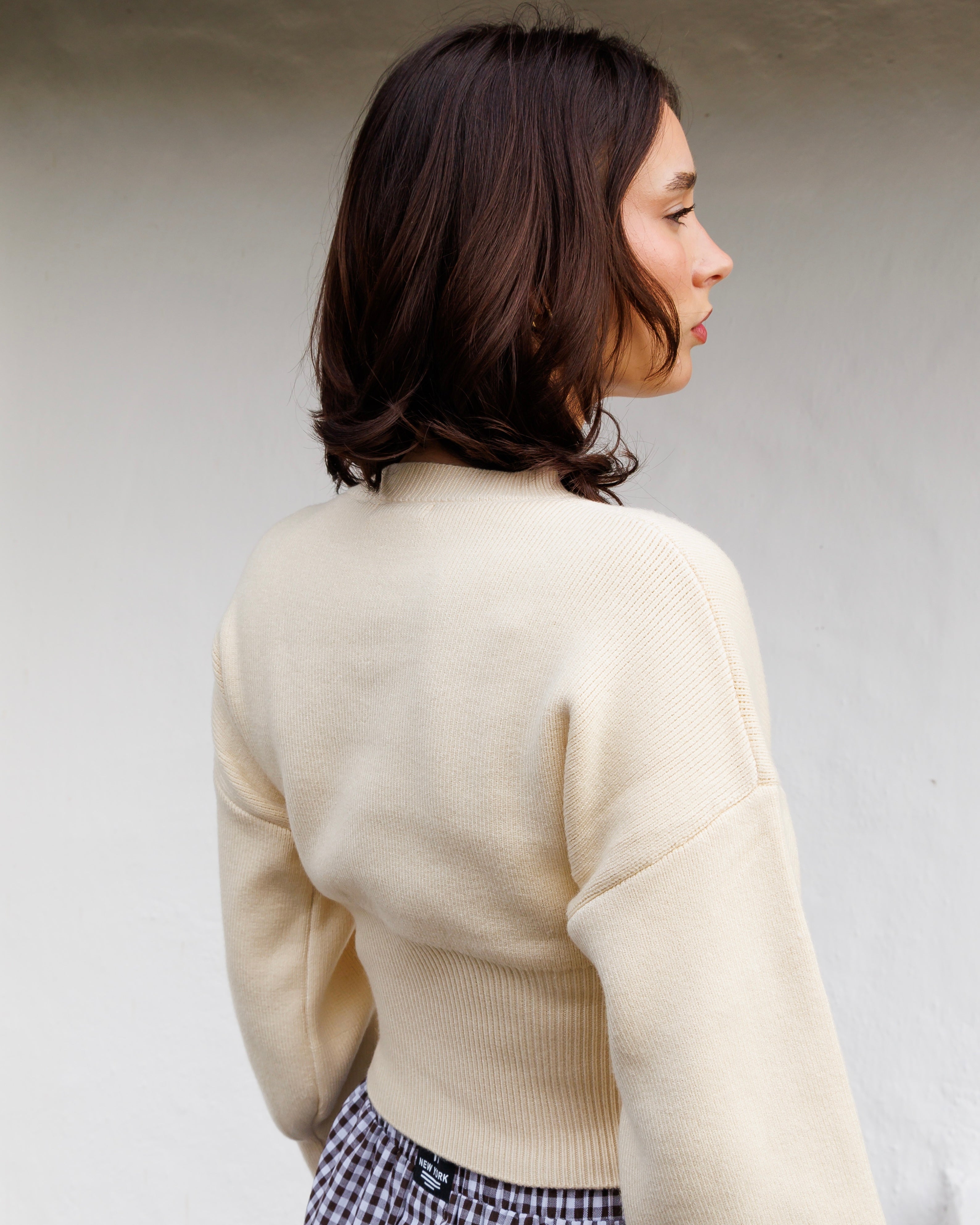 The Kindling Wrap Knit - Cream