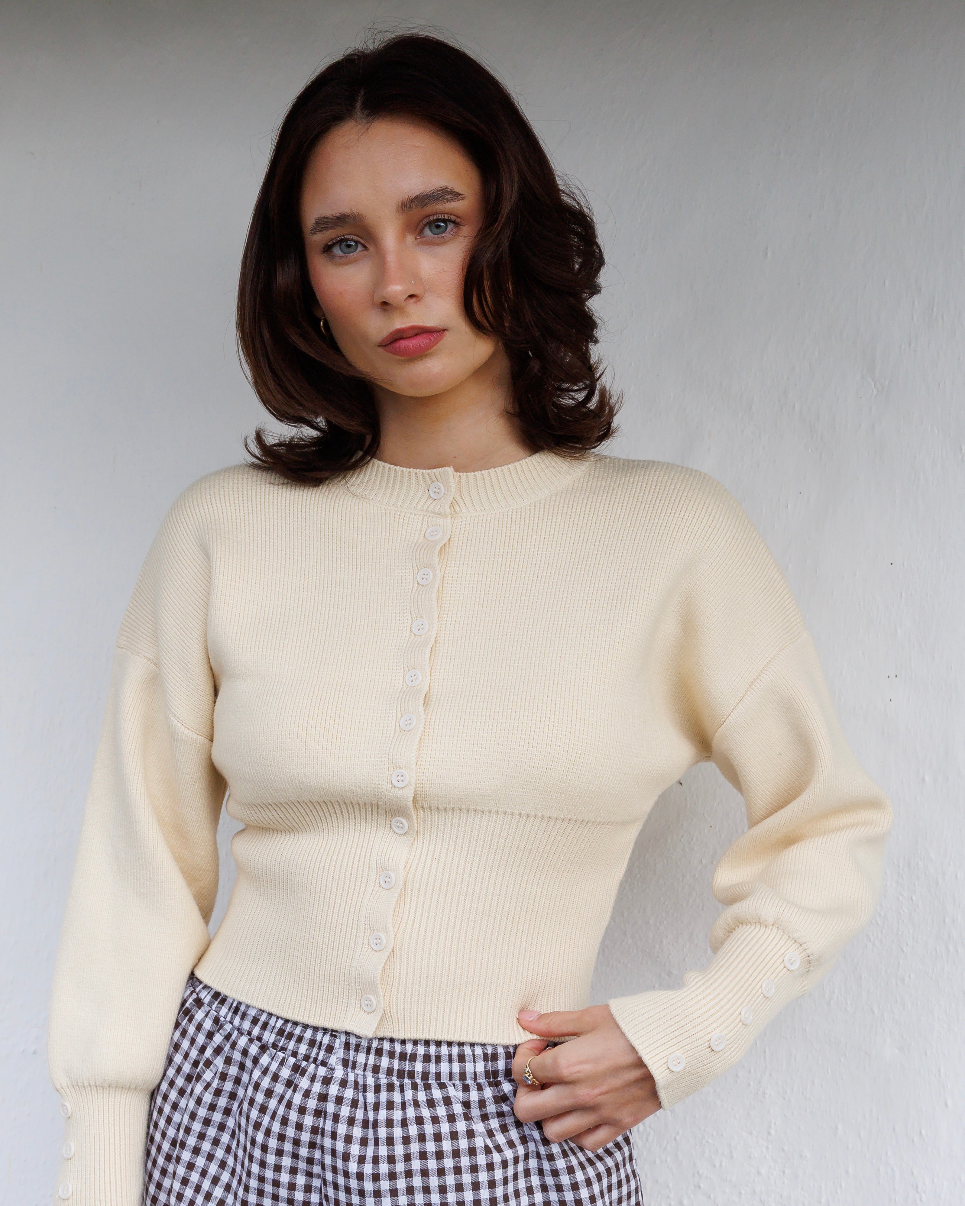 The Kindling Wrap Knit - Cream