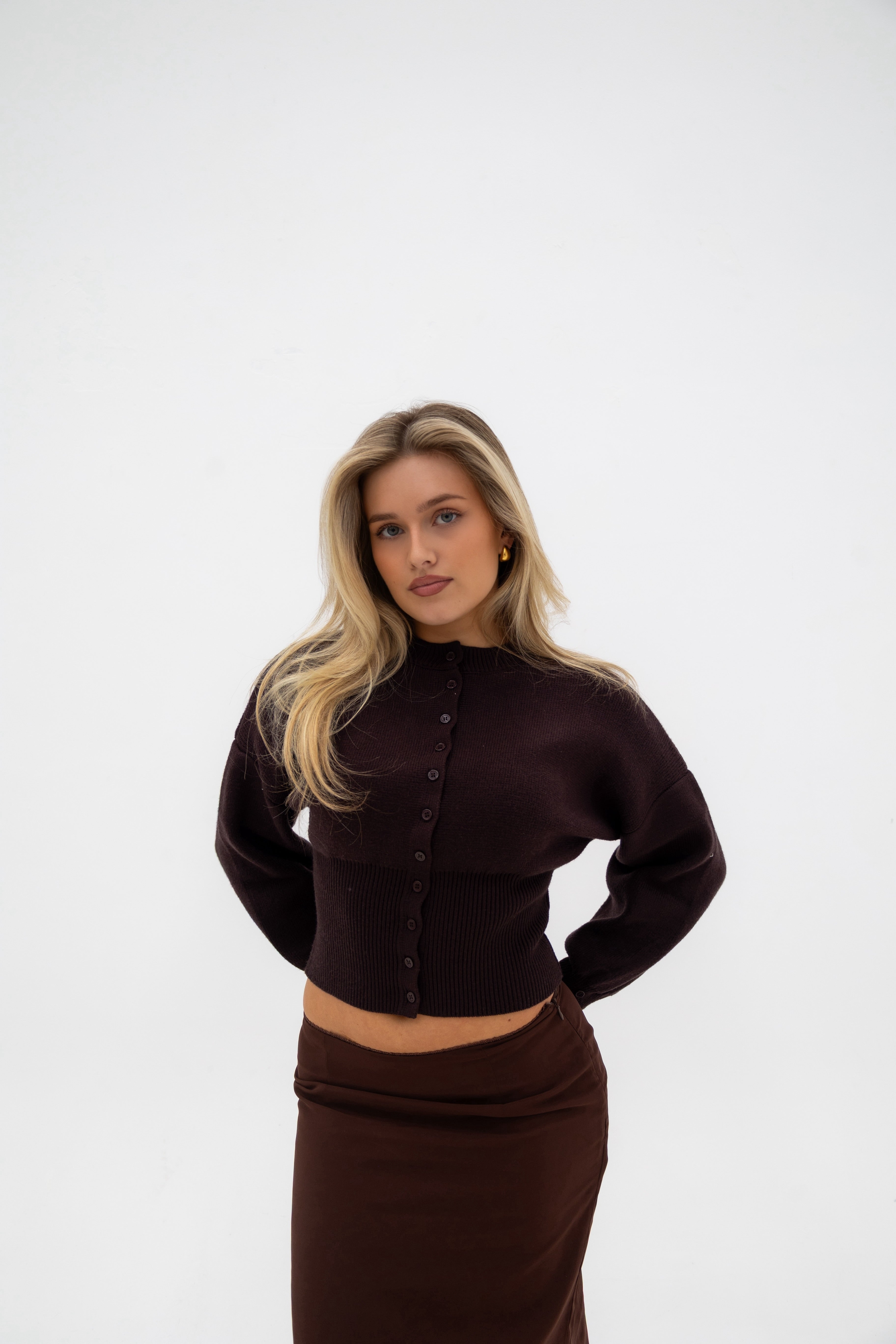 The Kindling Wrap Knit - Brown