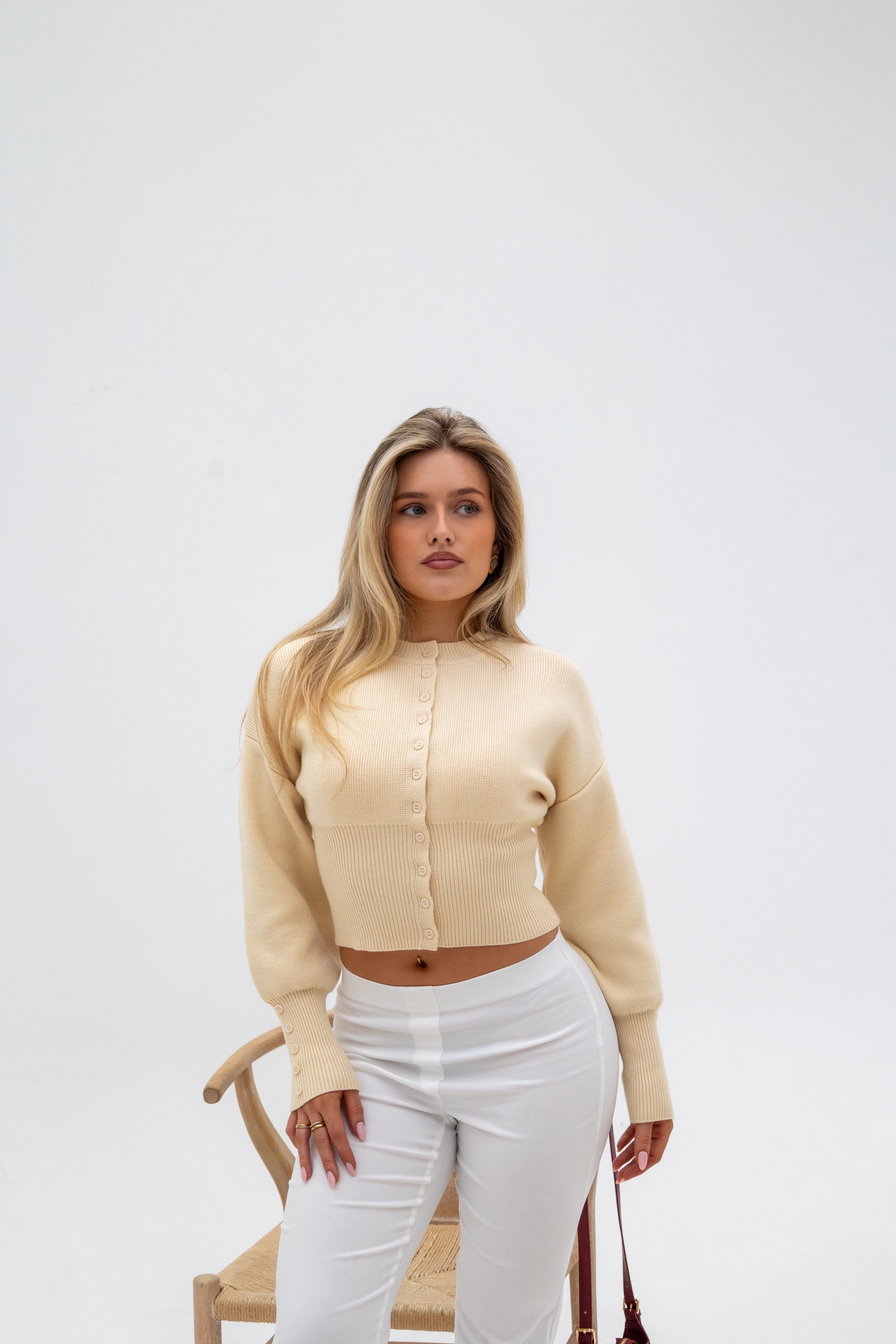The Kindling Wrap Knit - Cream