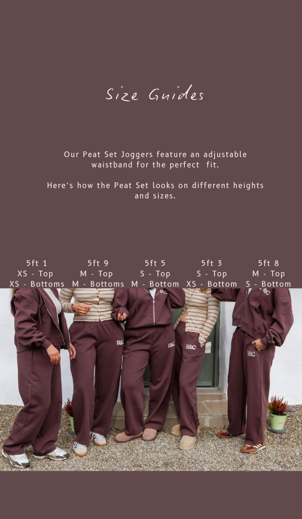 The Peat Set - Straight leg joggers