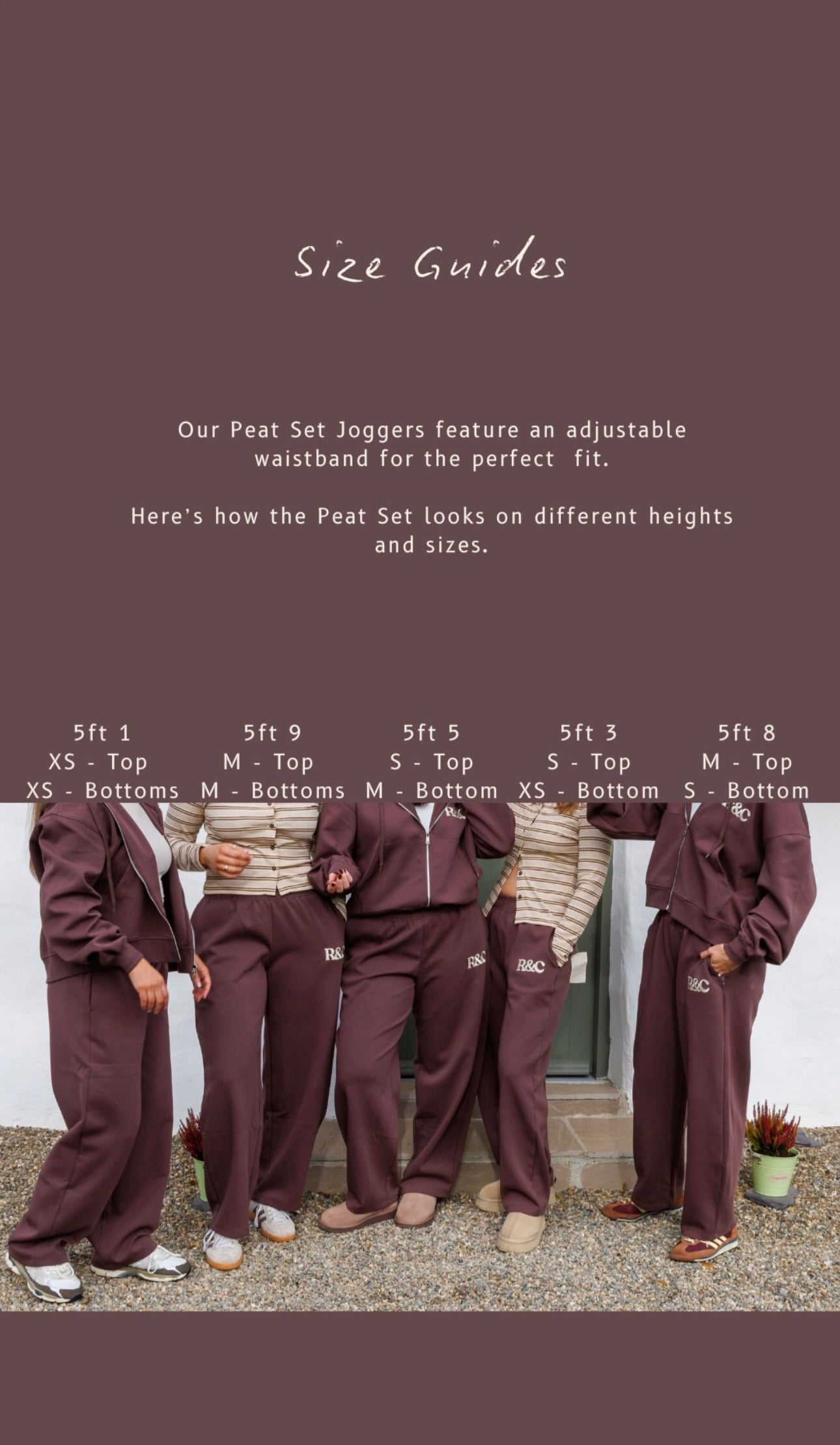 The Peat Set - Straight leg joggers